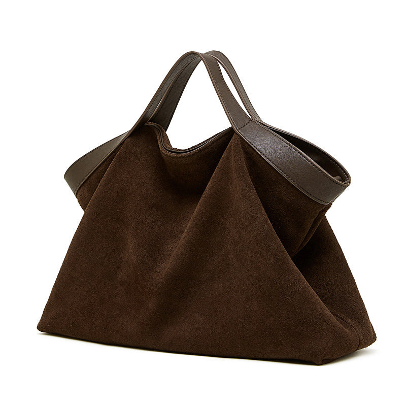 Retro Chic Crossbody Tote Bag With Top Handles