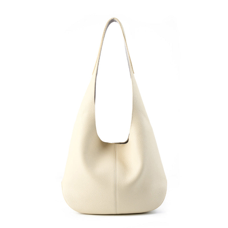 Large Capacity Genuine Leather Shoulder Tote Bag