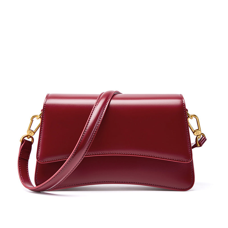 Premium Top Handle Crossbody Baguette Bag