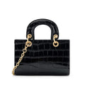 Genuine Leather Top-Handle Lady Dior Bag