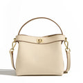 Genuine Leather Shoulder Crossbody Handbag Bucket Bag