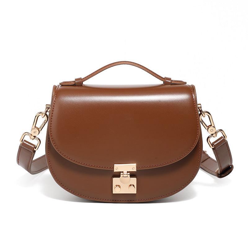 Premium Genuine Leather Shoulder Crossbody Crescent Bag