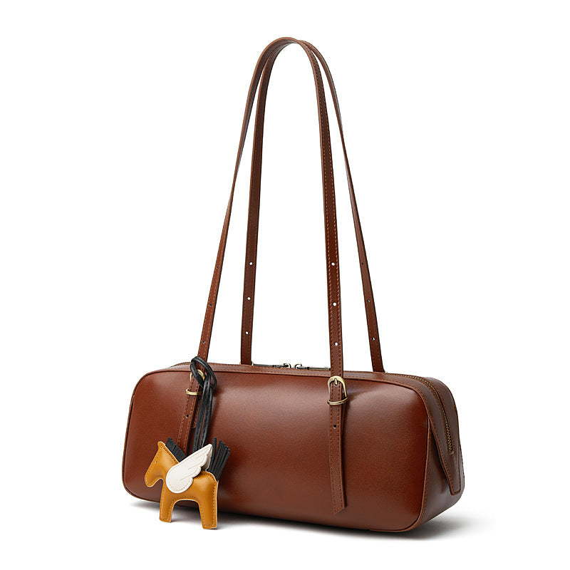 Vintage Shoulder Bowling Bag With Top Handle