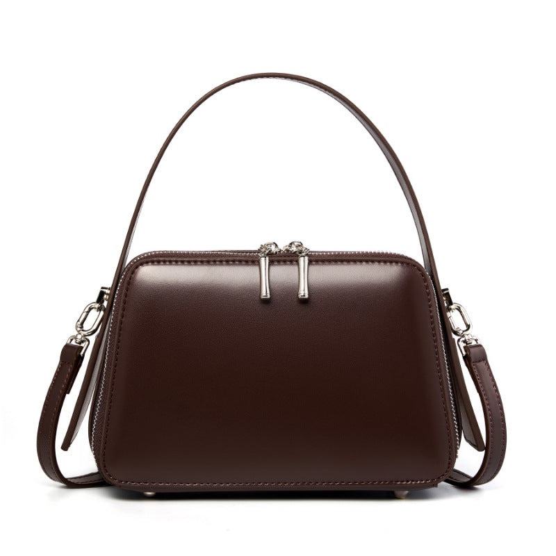 Commuter Single-Shoulder Crossbody Top-Handle Mini Square Bag