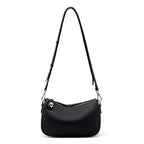 Genuine Leather Top-Handle Underarm Crossbody Bag