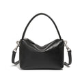 Genuine Leather Top-Handle Pillow Crossbody Bag