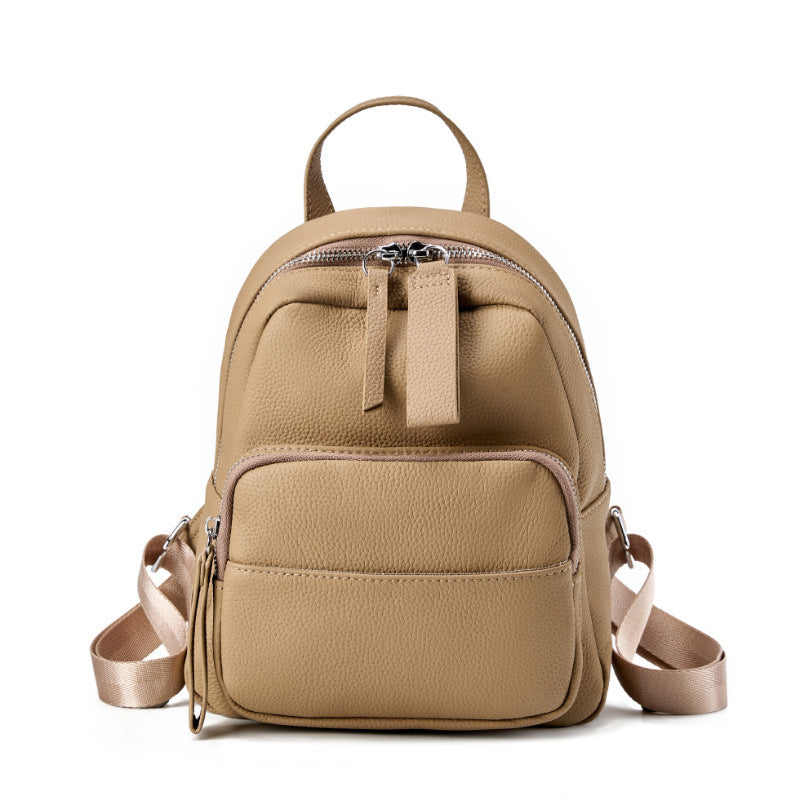 Genuine Leather Large Capacity Women's Backpack