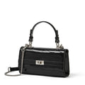Genuine Leather Top-Handle Crossbody Small Square Bag