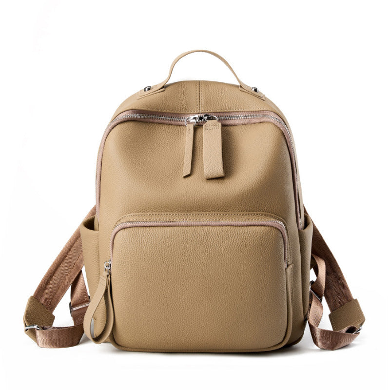 Large Capacity Genuine Leather Laptop Backpack