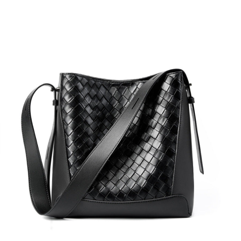 Genuine Leather Large Capacity Shoulder Handheld Tote Bag