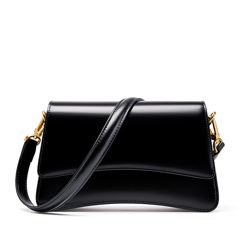 Premium Top Handle Crossbody Baguette Bag