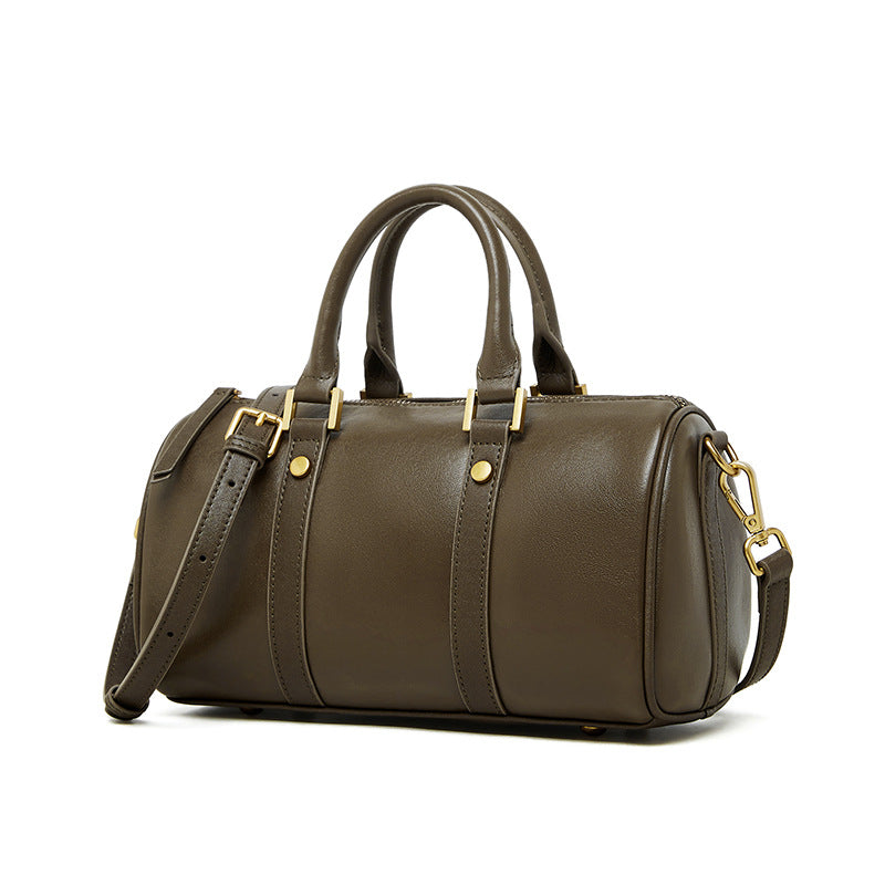 Vintage Top Handle Shoulder Crossbody Boston Bag