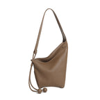 Genuine Leather Shoulder Crossbody Dumpling Bag