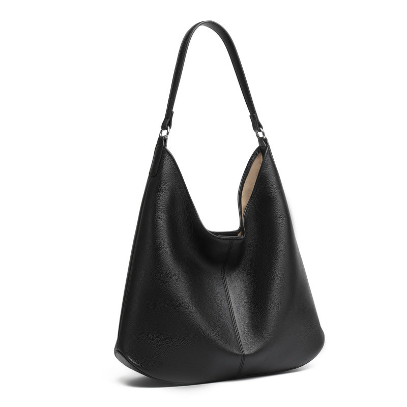 Large Capacity Genuine Leather Shoulder Crossbody Tote Bag