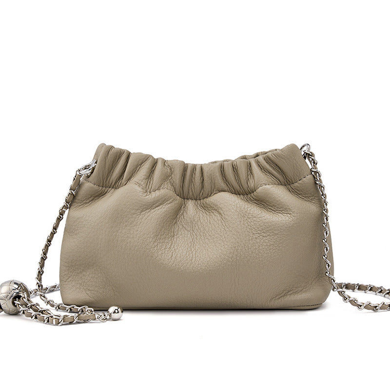 Elegant Cloud Pleated Crossbody Bag