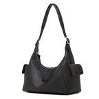 Genuine Leather Top-Handle Crossbody Tote Bag