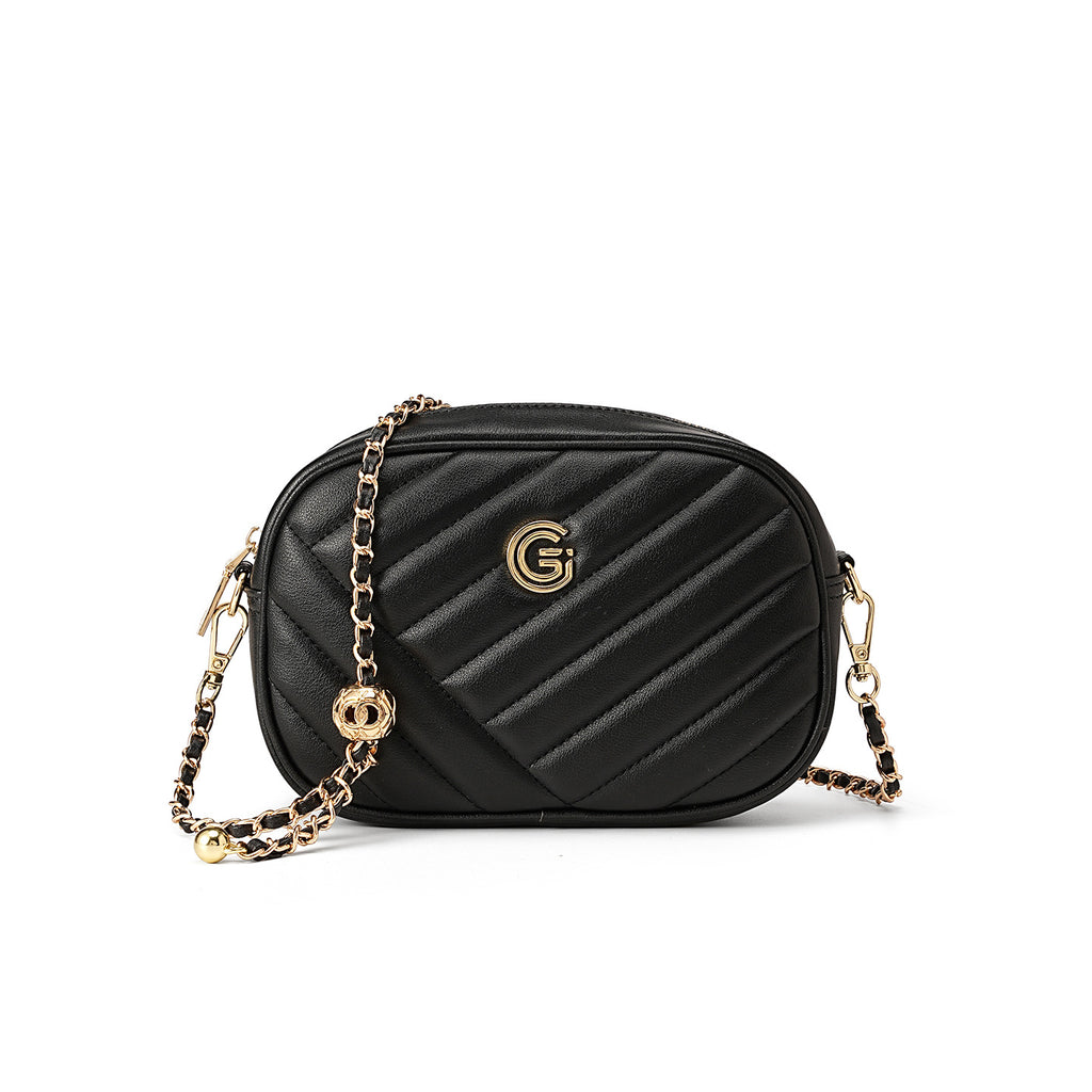 Genuine Leather Shoulder Crossbody Square Bag