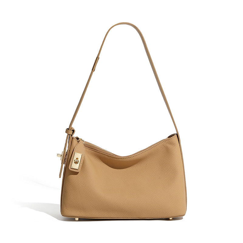 Commuter Genuine Leather Shoulder Crossbody Dumpling Handbag