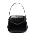 Genuine Leather Large Capacity Top-Handle Crossbody Bag
