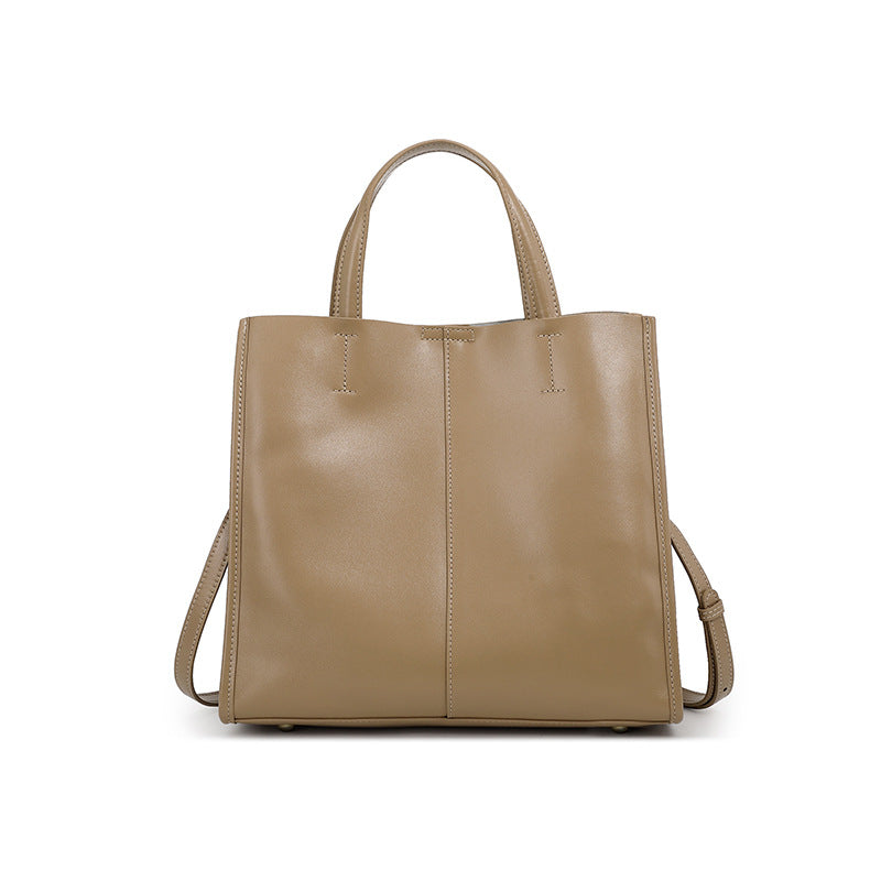 Genuine Leather Crossbody Handheld Tote Bag