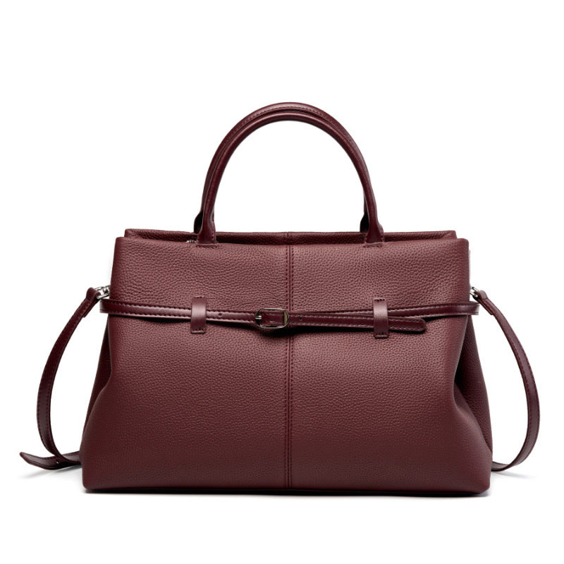 Commuter Shoulder Tote Bag With Top Handles
