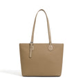 Large Capacity Genuine Leather Top-Handle Tote Bag