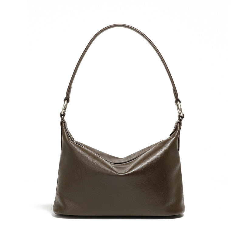Vintage Genuine Leather Shoulder Crossbody Underarm Bag