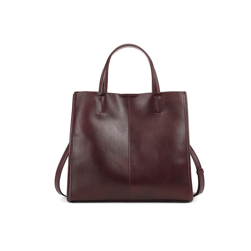 Genuine Leather Crossbody Handheld Tote Bag