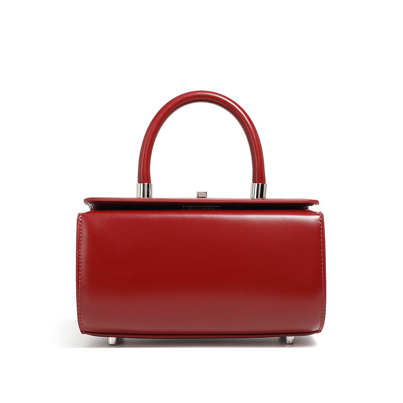 Vintage Top Handle Shoulder Crossbody Box Bag