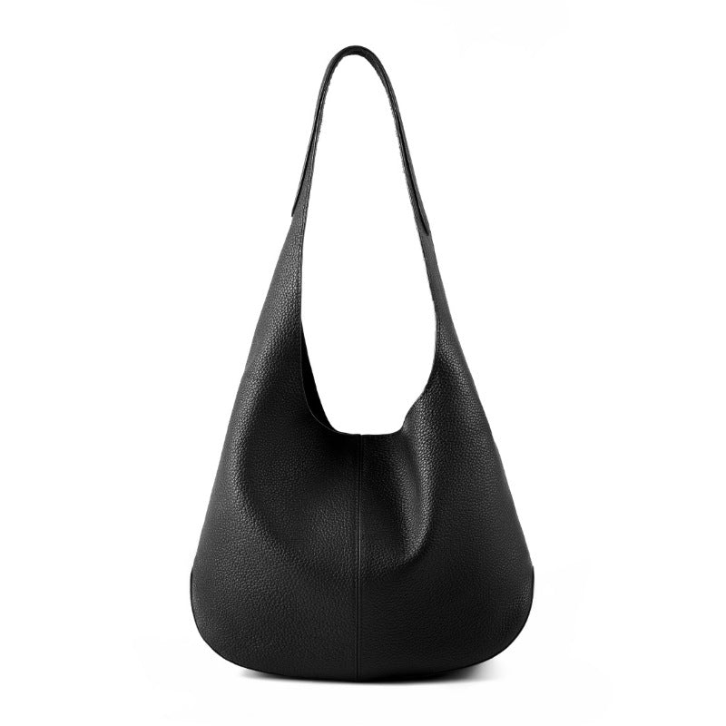 Large Capacity Genuine Leather Shoulder Tote Bag