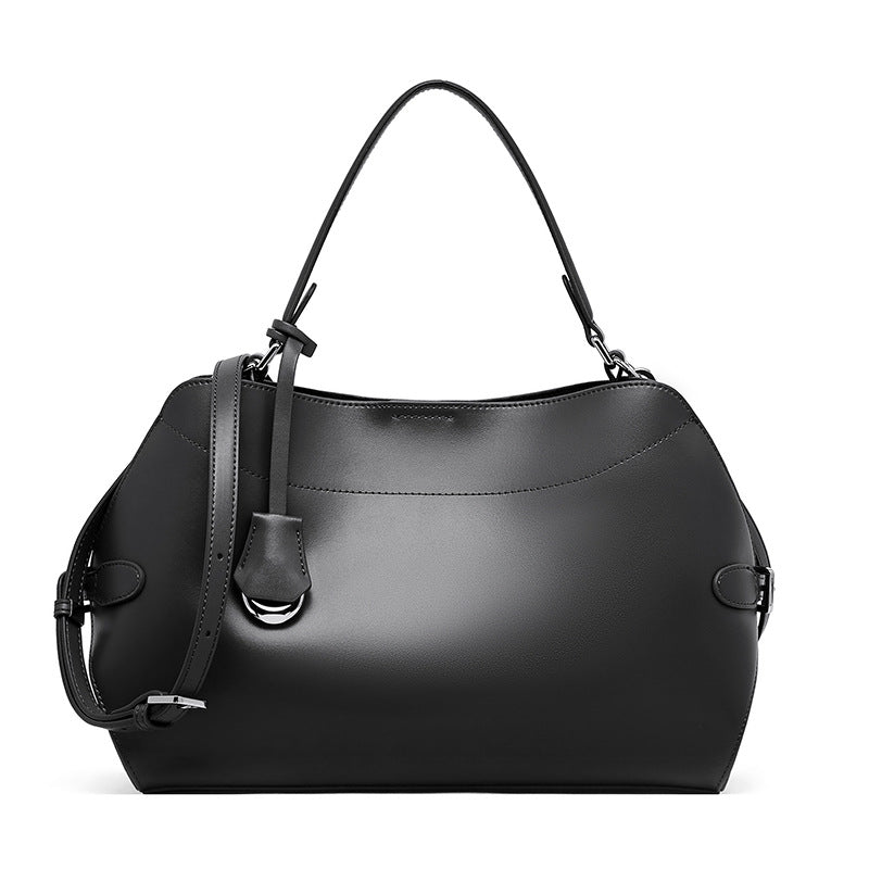 Vintage Commuter Shoulder Bag With Top Handles
