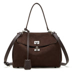 Large Capacity Top-Handle Crossbody Tote Bag