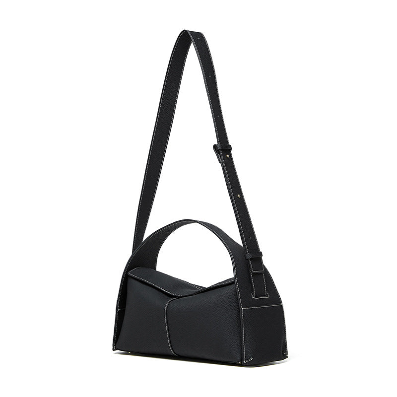 Genuine Leather Shoulder Crossbody Top Handle Tote Bag
