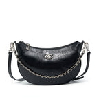 Genuine Leather Crossbody Handheld Dumpling Bag