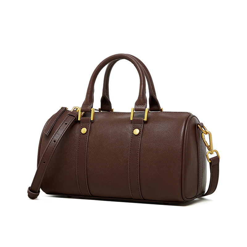 Vintage Top Handle Shoulder Crossbody Boston Bag