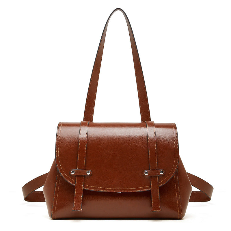 Large Capacity Genuine Leather Women's Backpack