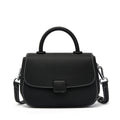 Genuine Leather Top-Handle Crossbody Bag