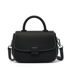 Genuine Leather Top-Handle Crossbody Bag