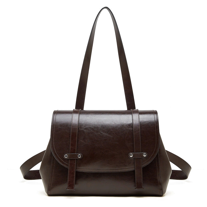 Large Capacity Genuine Leather Women's Backpack