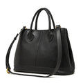 Stylish Genuine Leather Shoulder Tote Bag With Top Handles