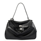 Work Tote Bag with Top Handle and Turn-Lock Closure