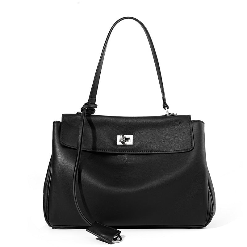 Work Tote Bag with Top Handle and Turn-Lock Closure