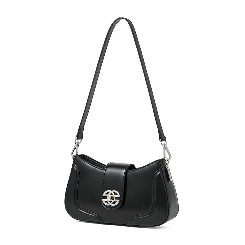 Genuine Leather Elegant Shoulder Crossbody Small Square Bag