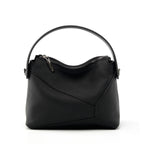 Genuine Leather Top-Handle Crossbody Bag