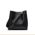 Vintage Genuine Leather Shoulder Top Handle Bucket Bag