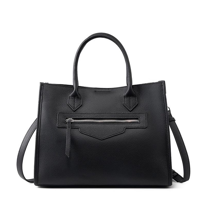 Genuine Leather Crossbody Handheld Briefcase