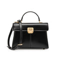 Genuine Leather Top-Handle Kelly Bag