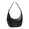 Genuine Leather Top-Handle Dumpling Crossbody Bag