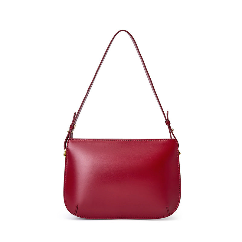 Genuine Leather Shoulder Crossbody Handbag Underarm Bag