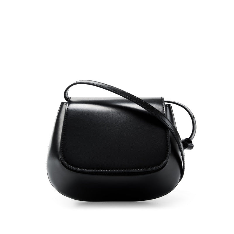 Genuine Leather Shoulder Crossbody Saddle Bag
